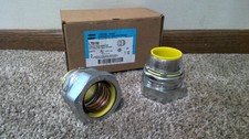 Two (2) 1.5 inch Liquidtight Connectors, Insulated, FMC, Straight, LTB150 picture