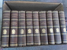 9 Volumes Thackeray’s Works - Near Mint  - 1913 ? - Beautiful picture