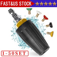 4.0GPM High Pressure Washer Rotating Turbo Nozzle Spray Tip 4000PSI 1/4