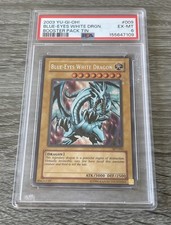 🔥 2003 YU-GI-OH TIN #009 BLUE-EYES WHITE DRAGON PSA 6 picture