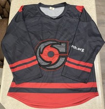 Cincinnati Cyclones Hockey Jersey Men's Sz Medium Hoxworth Black Red #23 picture