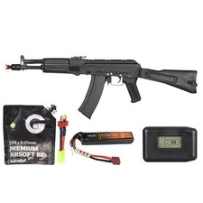 Double Bell Ak-105 Airsoft Aeg Rifle W/ Foldable Stock - Battery/Adapter/Charger picture