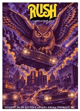 RUSH FIFTY SOMETHING TOUR 2026 Detroit POSTER Limited Signed & # To 100 picture