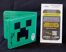 Jens “Jeb” Bergensten Signed Minecraft Creeper Wallet – Paris Minecon 2012 – JSA picture