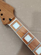 22fret Electric Guitar Neck, Roasted Gloss Maple, Acrylic Square Inlays picture