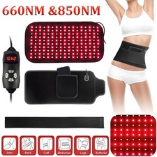 30W 660nm 850nm Near Infrared Red Light Therapy Waist Wrap Pad Belt Pain Relief picture