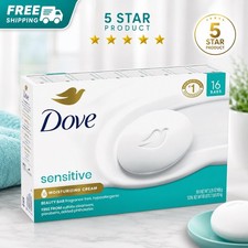 Dove Moisturizing Gentle Beauty Bar Soap Sensitive Skin, 3.75 oz, 16 Bars picture
