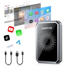LAMTTO 4-in-1 Gemini AI Smart Box Wireless CarPlay Adapter with Apps Download picture
