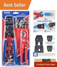 Professional PEX Crimping Tool Kit: 20x 1/2