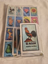 Naipes Gacela Loteria Mexican Bingo Card Game IRIS Diversiones Impresas Vintage picture