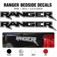 Raptor Style RANGER Bedside Decals Pair for Ford Ranger Truck 20in Vinyl picture