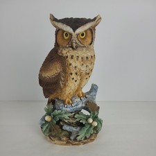 Vintage Lefton China Hand Painted Porcelain Owl Figurine 10