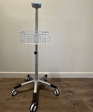 Rolling Stand for Patient Monitor Cart with Basket picture
