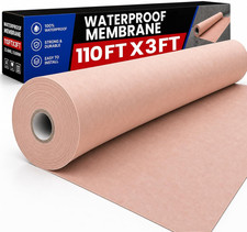 3FT X 110FT (325 Sq Ft) Professional Ultra Wide Waterproof Membrane Roll, Large picture