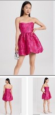 New Amanda Uprichard Addison Fuchsia Bubble Dress Pink Sz L NWT $236 SOLD OUT picture