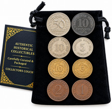Germany 8 Coin Set 1890-1936 Imperial Weimar WWI Era Pfennig Coins Genuine picture