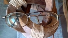 Vintage Anne Klein Eyeglasses AK 6010 K1091 Mocha 48-19-135 Metal Made In Italy  picture