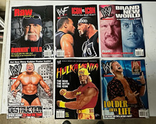WWE Magazine 2002 6 pack lot Raw posters picture