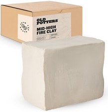 Old Potters Mid-High Fire Clay. White Stoneware. picture