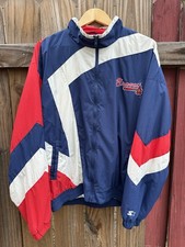 Vintage 90s Starter Atlanta Braves Men’s Windbreaker  picture