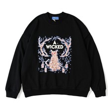 Niepce A Wicked Cat Sweatshirt Gothic Streetwear Long Sleeves Pullover picture