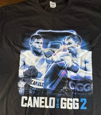 Canelo Alvarez Vs GGG Golovkin 2 T-Shirt Mens XL Black Short Sleeve MWC Boxing picture