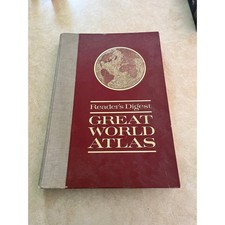Vintage Reader's Digest First Edition Great World Atlas 1963 picture