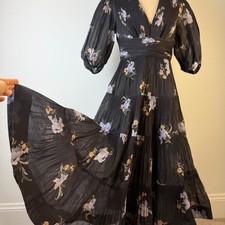 Zimmermann Pleated Midi Dress Size 1/10au/10u/12us picture