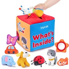 Baby Toys 6-12 Months - Mystery Soft Box with 10 Sensory Objects, Rattle, picture