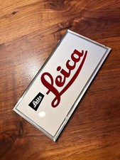 RARE 1950s Vintage Leica Glass plated Dealer stand Leitz Leather Backed picture