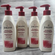 Jergens Cherry Almond Hand Wash Original Scent Liquid Soap 8.45 oz Lot of 4 picture
