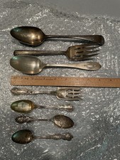 Antique Master Sterling Silver Collection Lot - 1790 London, Towle, Lunt 260g picture