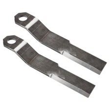 2PC Super Duty AR400 Steel For Mower King Skidsteer Brush Hog Cutter Blades 10MM picture