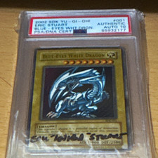 Blue eyes white dragon SDK autographed  picture
