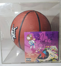 Signed AND1 Mixtape Tour Basketball & Autographed Kanye West Graduation Album picture