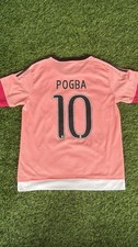 adidas Juventus Pink ClimaCool Short Sleeve Jersey Pogba #10 Men’s M picture