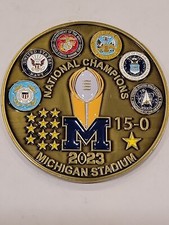 RARE UNIVERSITY OF MICHIGAN VETERAN OF THE GAME COIN  picture