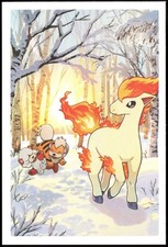 2026 Seasonal Situations January Ponyta Postcard Pokemon Center Japan Original picture