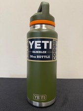 Yeti Rambler 36oz Bottle Olive/King Crab - New  picture