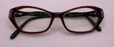 DIVA BY EASTERN STATES FRAMES ONLY EYEGLASSES 5448 C.CQ4 RED 54-15-143 picture