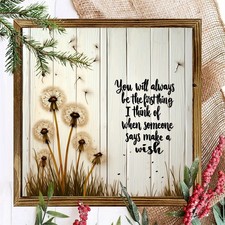 2D Rustic Farmhouse Wooden Wall Plaque Home Office Decorations Gift for Friends picture