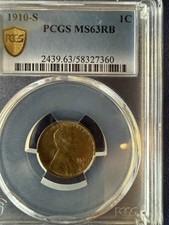 1910 S LINCOLN CENT PCGS MS63 RB Blazing Beauty🇺🇸🇺🇸🇺🇸🇺🇸🇺🇸 picture