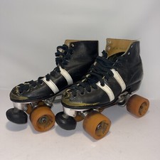 Mens 6 , W 7.5  Vintage Oberhamer W/ Sure Grip Cyclone 4 Zinger Usa Wheels Derby picture