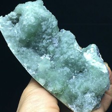 421g Natural Blue Translucent Cubic Fluorite Crystal Mineral Specimen/China picture