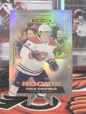 COLE CAUFIELD 2021-22 UD Stature Rookie /99 SP Montreal Canadiens  picture