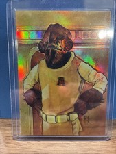 1996 TOPPS Star Wars Finest - GOLD PARALLEL REFRACTOR - Admiral Ackbar picture