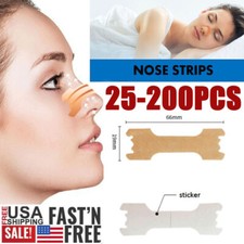 NASAL STRIPS Breathe Nose Better Reduce Snoring Right Sleep Now Apnea Adhesive picture