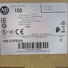 100-C37D10   110-120V     LOT OF 3 PCS     ALLEN BRADLEY NEW CONTACTORS picture
