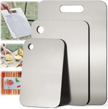 Titanium Cutting Board Set of 3, 100% Pure Titanium Cutting Boards for Kitchen picture