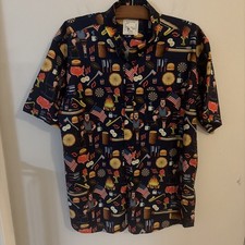 RSVLTS Parks and Recreation Ron Swanson Button Down Shirt Mens 2XL Kunuflex picture